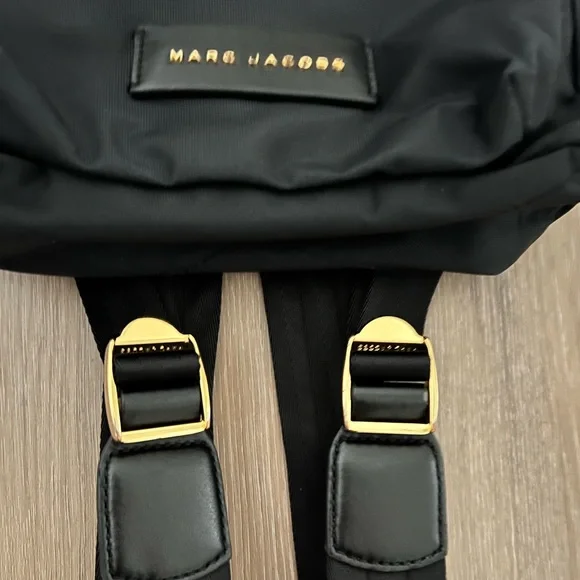 Marc Jacobs Black Nylon Backpack with Gold Hardware - Picture 5 of 5